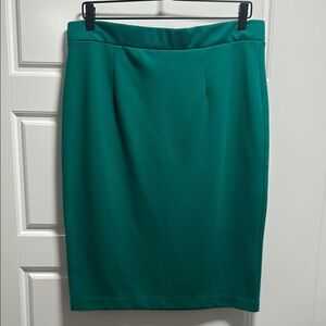 Teal Bodycon Pencil Skirt